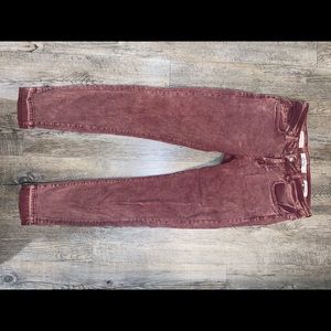 Red skinny jeans. Sadie Robertson collection